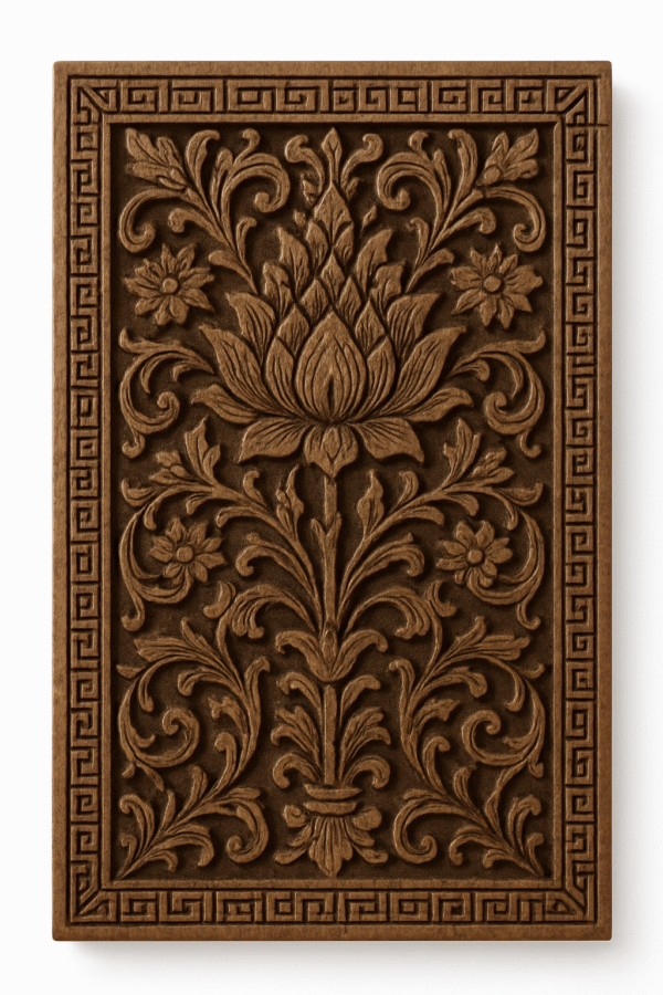 Carved Wooden Wall Panel